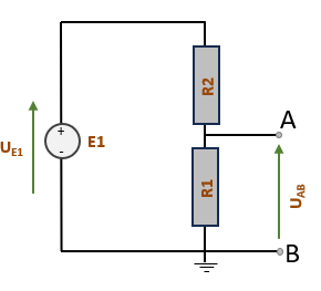 Schéma pont diviseur de tension