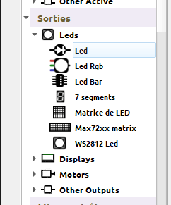 Diode LED sous SimulIDE