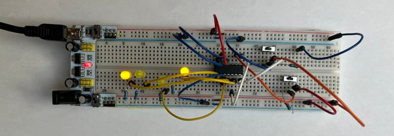 Notre compteur BCD affiche la valeur 9