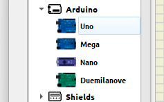 Arduino Uno disponible dans SimulIDE
