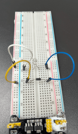 Schéma B : la diode LED ne s'allume pas