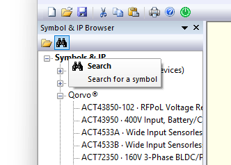 Recherche d'un transistor NPN dans la bibliothèque de composants sous QSpice