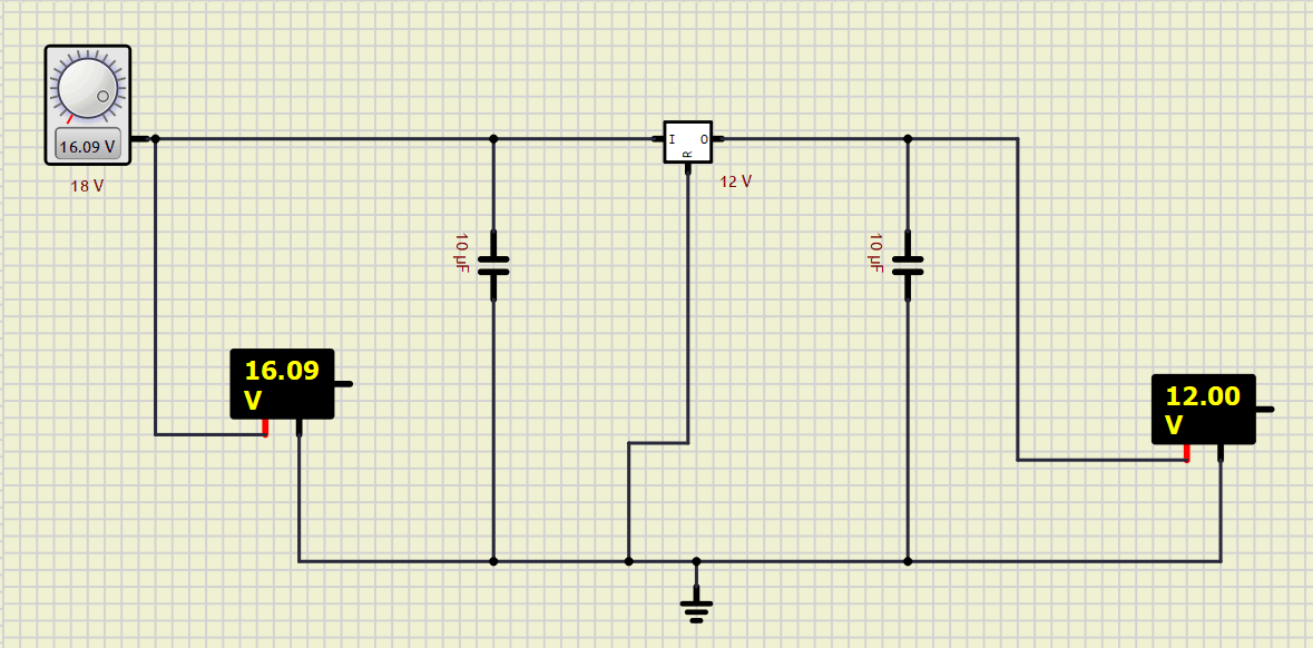 la tension de notre source \( V_{gen} \) est supérieure à 12V