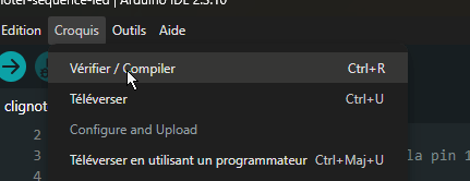 Compiler/Vérifier sous Arduino IDE