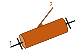 Liaison pivot sur l'axe des x - Symbole 3D